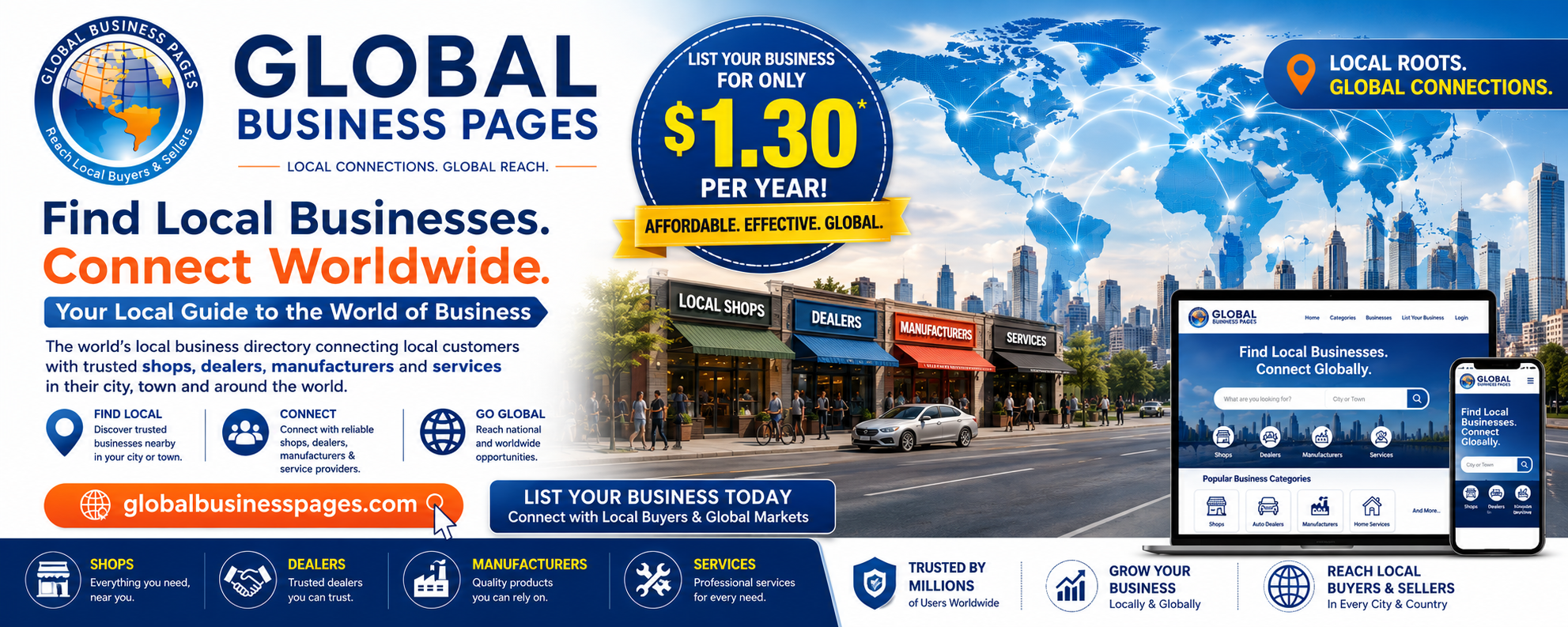 Global Business Pages banner